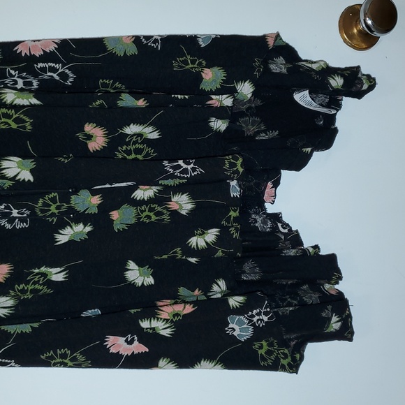FREE PEOPLE LOVE POTION sleeveless floral top sz Small open back with lace - Picture 5 of 11